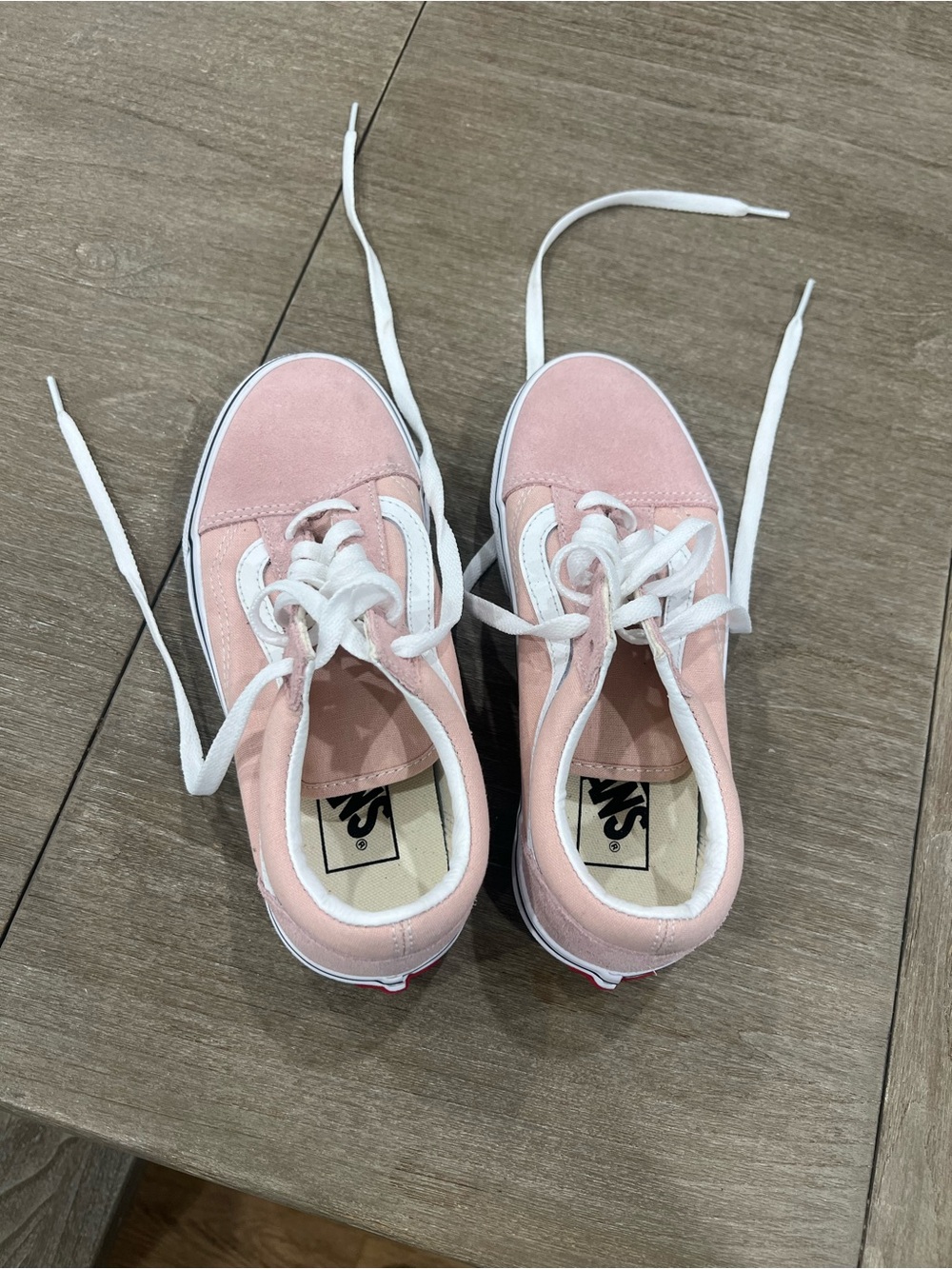 Vans Pink Old Skool Low-Top Suede Sneakers